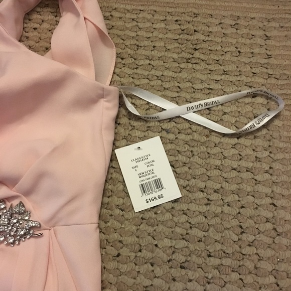 Crepe Sheath Dress with Side Slit and Cowl Back - Picture 7 of 8